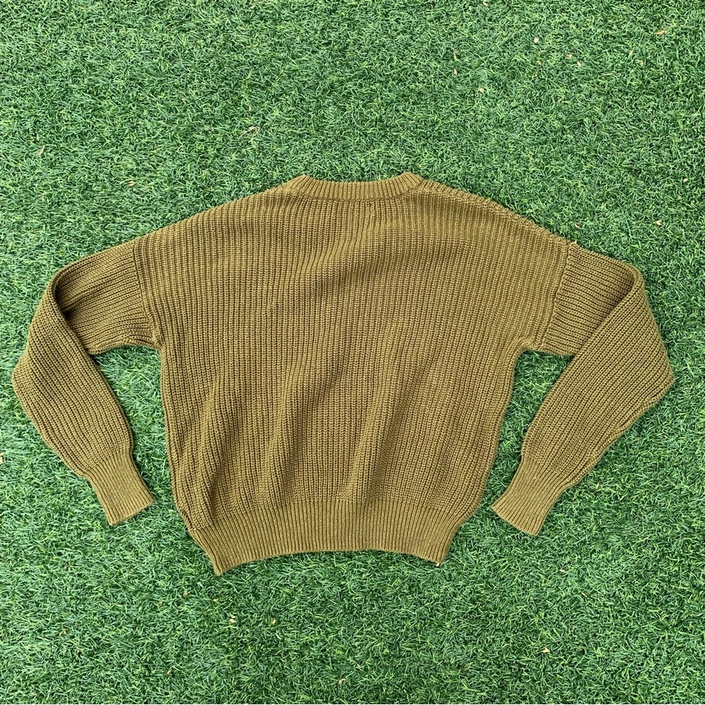 Dark Green knitted sweater - Picture 2 of 2